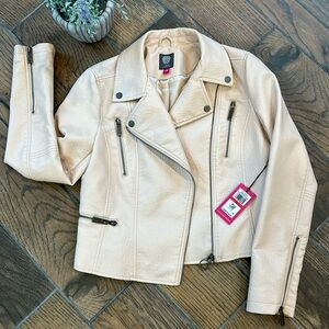 Vince Camuto / Faux Leather Moto Jacket